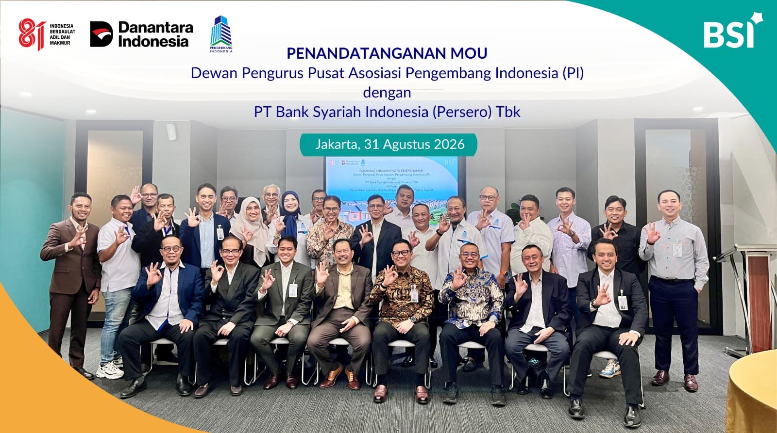 Poster MoU DPP PI dan Bank BSI